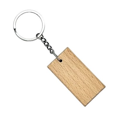 Llavero Rectangular Bambu