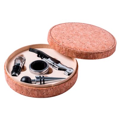 Set de Vino con Tapa de Corcho