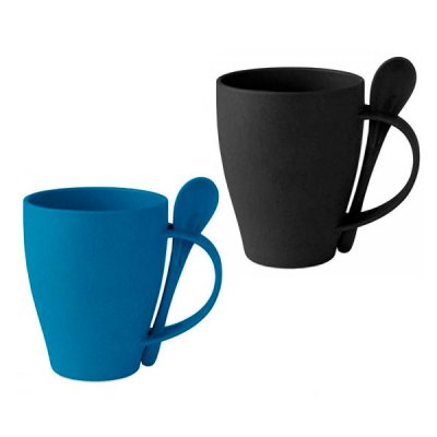 Taza con Cuchara Ecologico